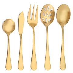 Matte gold serving for sale  Delivered anywhere in USA 