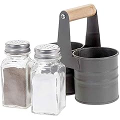 Glass salt pepper for sale  Delivered anywhere in UK