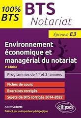 Bts notariat environnement d'occasion  Livré partout en France