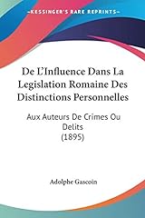 Influence legislation romaine d'occasion  Livré partout en France