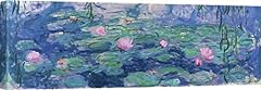 Art Print Cafe – Quadro - Stampa su Tela – Claude Monet, Ninfee – 150x50 cm usato  Spedito ovunque in Italia 