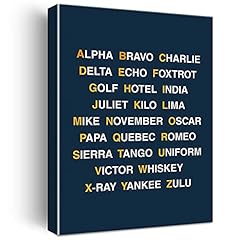 Phonetic alphabet canvas for sale  Delivered anywhere in USA 