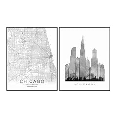 Chicago skyline wall for sale  Delivered anywhere in USA 