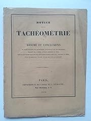 Notice sur tacheometrie usato  Spedito ovunque in Italia 
