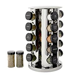 Kamenstein 20-Jar Countertop Rack Tower Organizer with for sale  Delivered anywhere in UK