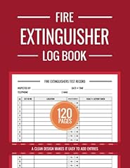 Fire extinguisher log for sale  Delivered anywhere in UK