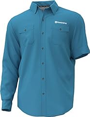 Husqvarna Fishing Shirt, Large, Blue, used for sale  Delivered anywhere in USA 