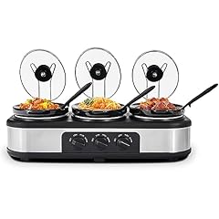 Triple slow cooker for sale  Delivered anywhere in USA 