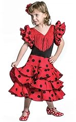 AMINA Vestido de niña para la danza flamenco o sevillanas (8/9 años) segunda mano  Se entrega en toda España 