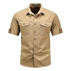 Cargo shirts men for sale  Delivered anywhere in UK