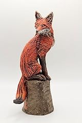 Fox sculpture ceramic for sale  Delivered anywhere in Ireland