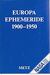 Europa ephemeride 1900 d'occasion  Livré partout en France