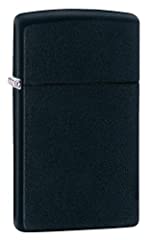 Zippo slim black for sale  Delivered anywhere in USA 