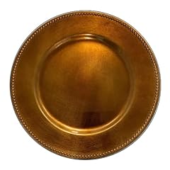 Richland Charger Plate Beaded Round 13" Copper Set for sale  Delivered anywhere in USA 