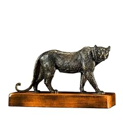 Leopard brass statue for sale  Delivered anywhere in UK