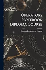 Operators notebook diploma for sale  Delivered anywhere in UK