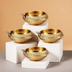 Hashcart brass diya for sale  Delivered anywhere in USA 