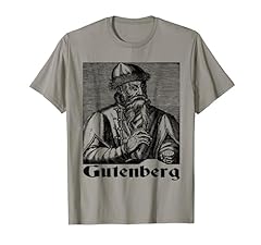 Johannes gutenberg shirt for sale  Delivered anywhere in USA 