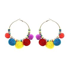 Colorful fur pom for sale  Delivered anywhere in USA 