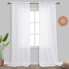 Koufall white sheer for sale  Delivered anywhere in USA 