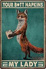 Funny fox bathroom for sale  Delivered anywhere in USA 