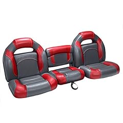 DeckMate 61" Bass Boat Seats (Charcoal & Red) for sale  Delivered anywhere in USA 