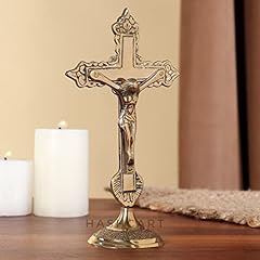 Hashcart brass crucifix for sale  Delivered anywhere in USA 