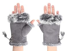 Women suede fingerless for sale  Delivered anywhere in UK