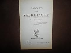 Carnet sabretache. revue d'occasion  Livré partout en France
