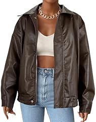 Faux leather jacket for sale  Delivered anywhere in USA 