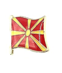Pin drapeau macédonien d'occasion  Livré partout en France