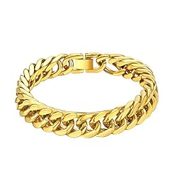 Gold link bracelet for sale  Delivered anywhere in Ireland