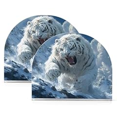 White tiger napkin for sale  Delivered anywhere in USA 