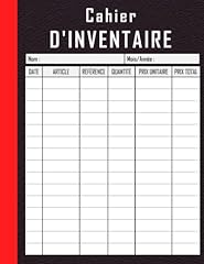 Cahier inventaire carnet d'occasion  Livré partout en France