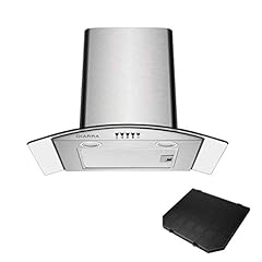 CIARRA CBCS6506B Curved Glass Cooker Hood 60cm 650, used for sale  Delivered anywhere in UK