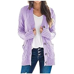 Purple long cardigans for sale  Delivered anywhere in USA 