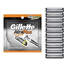 Gillette AltraPlus Mens Razor Blade Refills, 10 Count,, used for sale  Delivered anywhere in USA 