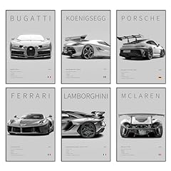 Car poster canvas for sale  Delivered anywhere in UK