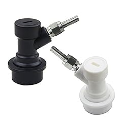 ONE Pair Ball Lock Corny Keg Disconnects + 2 Barb Connector for sale  Delivered anywhere in Ireland