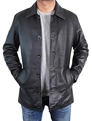 Storejees black leather for sale  Delivered anywhere in USA 