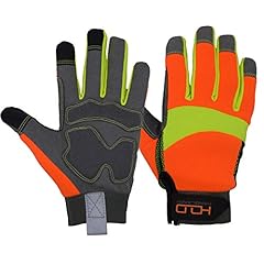 HANDLANDY Orange Reflective Gloves, High Vis Safety for sale  Delivered anywhere in USA 