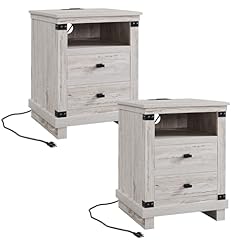 Farmhouse nightstand set for sale  Delivered anywhere in USA 