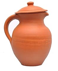 Odishabazaar Handcrafted Terracotta Clay Mud Water Jug 1000ml Health Benefits (mug-1) for sale  Delivered anywhere in Canada