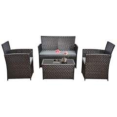 Seater rattan garden for sale  Delivered anywhere in UK