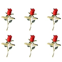 Flower napkin rings for sale  Delivered anywhere in USA 