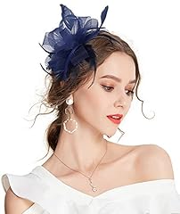 Women feather fascinator for sale  Delivered anywhere in USA 