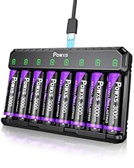 Powxs rechargeable batteries for sale  Delivered anywhere in USA 
