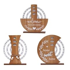 Perpetual calendar wooden for sale  Delivered anywhere in UK
