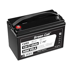 Greencell batteria agm usato  Spedito ovunque in Italia 