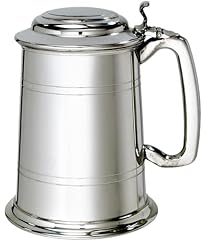 Pewter lidded tankard for sale  Delivered anywhere in UK